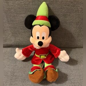 DISNEY MICKEY MOUSE NWT OFFICIAL PARK CHRISTMAS 2006 Plush Elf Mickey Mouse Toy